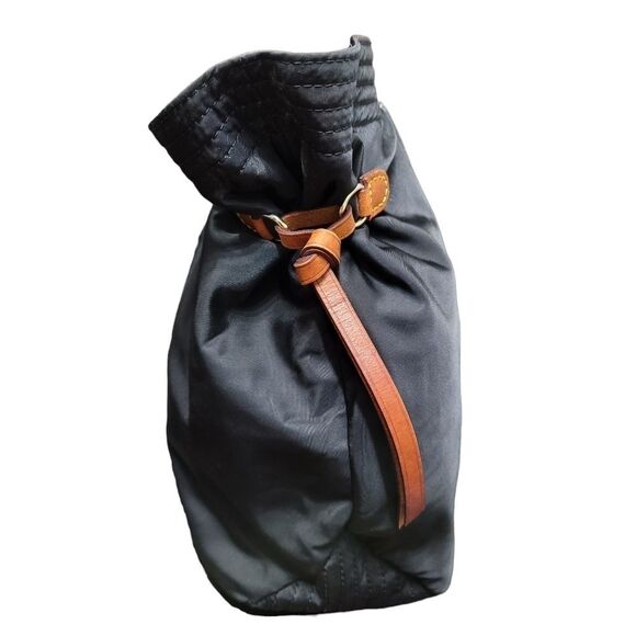 DOONEY & Bourke Black Nylon Victoria Tote Bag Leather Accents - Picture 5 of 16